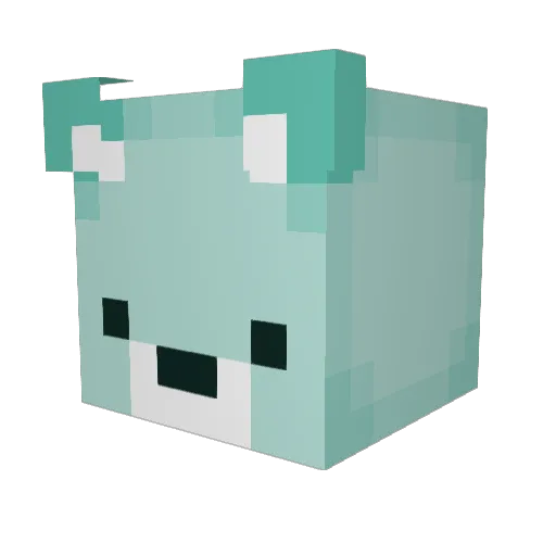 DDRig2008 Minecraft avatar head, 3D render