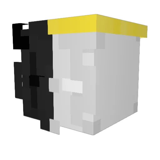 DDUDDU33 Minecraft avatar head, 3D render
