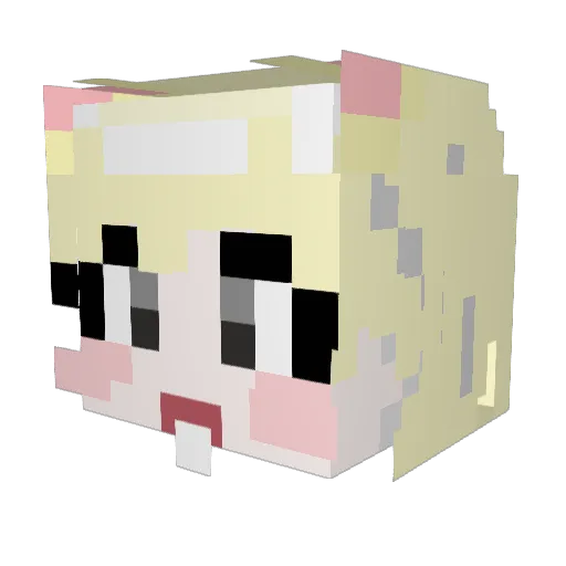 DDUN_ Minecraft avatar head, 3D render
