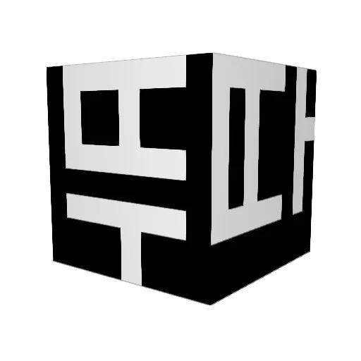 DDUUDDAA Minecraft avatar head, 3D render