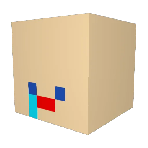 DDYUI Minecraft avatar head, 3D render
