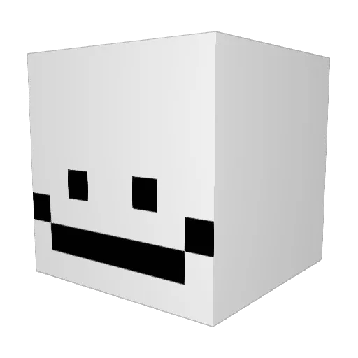 DDYuan Minecraft avatar head, 3D render