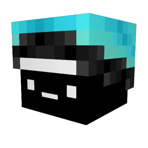 DD_Family Minecraft avatar head, 3D render