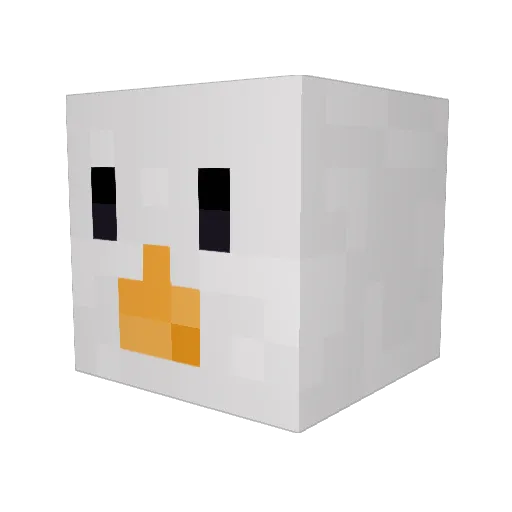 DD_Goose Minecraft avatar head, 3D render