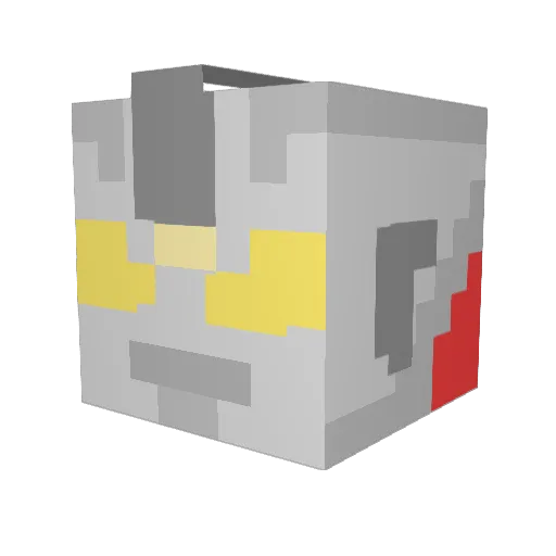 DDaddyyy Minecraft avatar head, 3D render