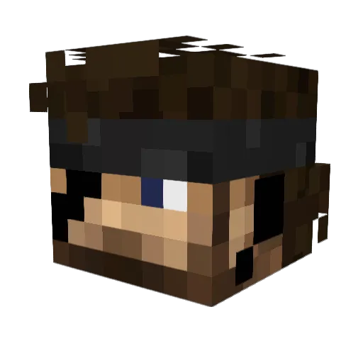 DDallas Minecraft avatar head, 3D render