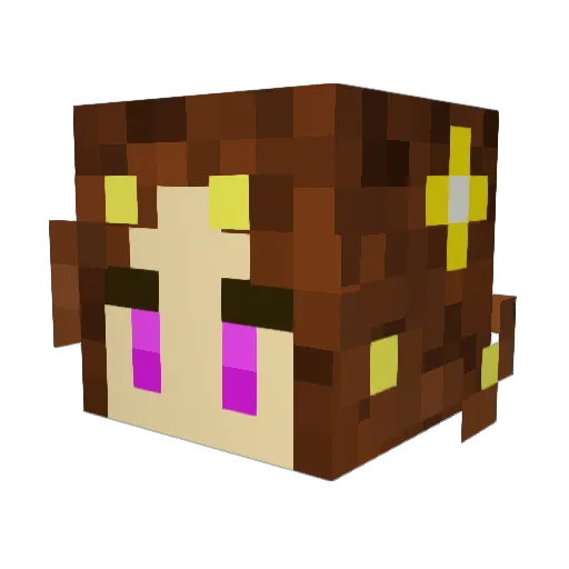 DDandylion Minecraft avatar head, 3D render