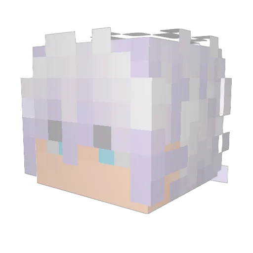 DDantes Minecraft avatar head, 3D render