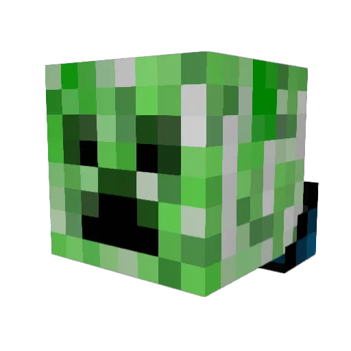 DDave3 Minecraft avatar head, 3D render