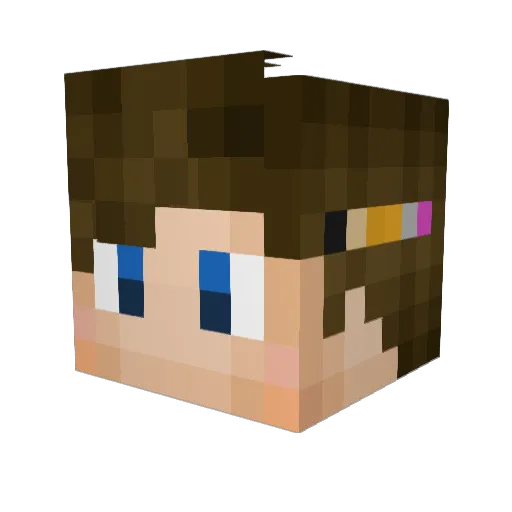DDawg101 Minecraft avatar head, 3D render