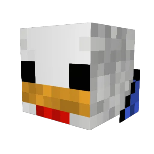 DDbeast Minecraft avatar head, 3D render
