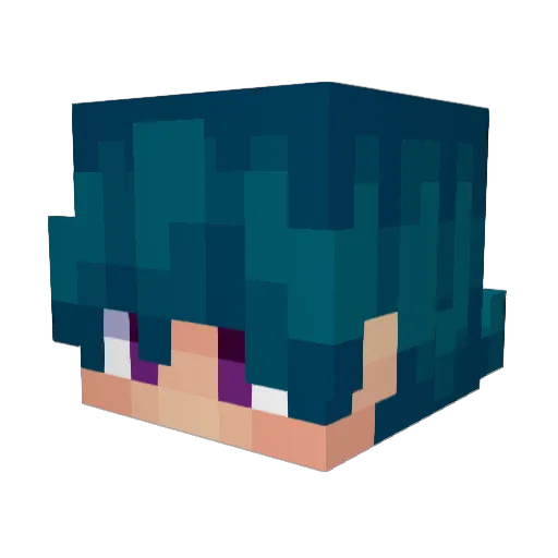 DDenfy Minecraft avatar head, 3D render