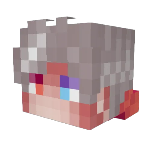 DDenis2005 Minecraft avatar head, 3D render