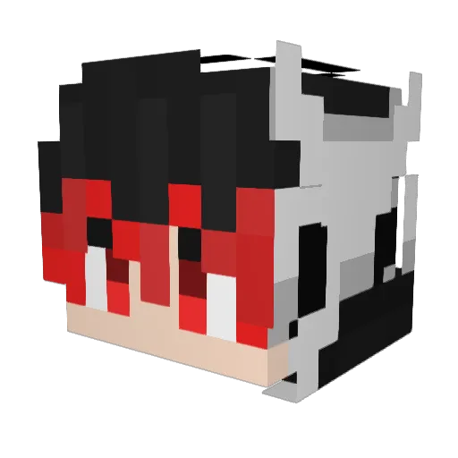 DDerock Minecraft avatar head, 3D render