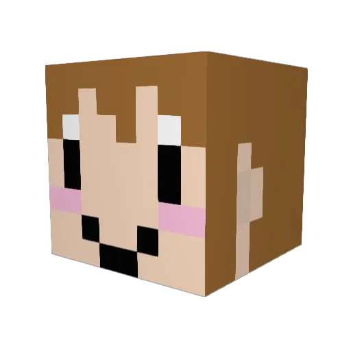 DDi889 Minecraft avatar head, 3D render