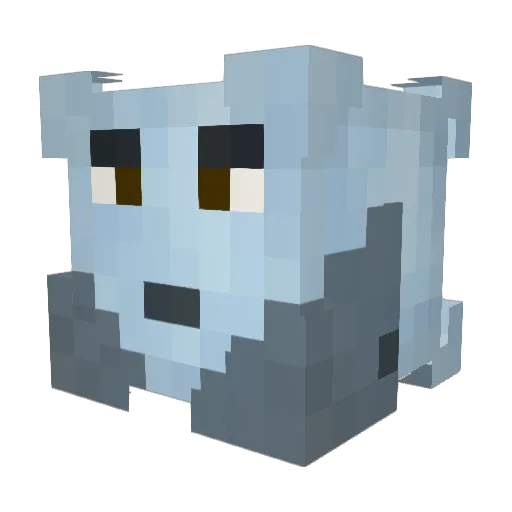 DDiceDD Minecraft avatar head, 3D render