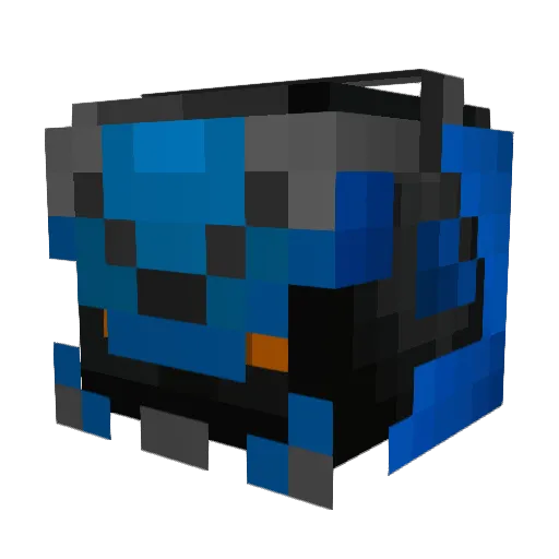 DDimension Minecraft avatar head, 3D render