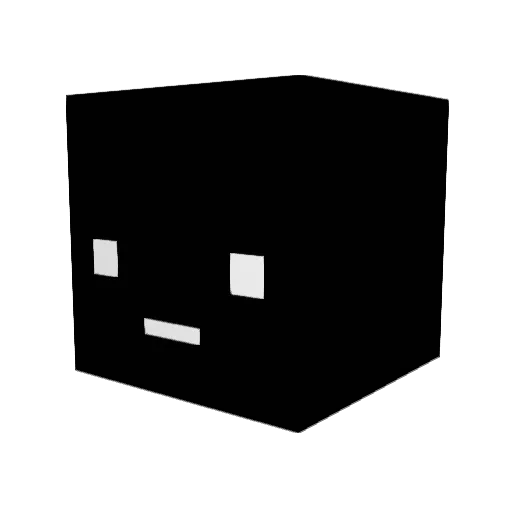 DDingo_ Minecraft avatar head, 3D render