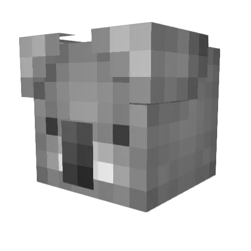 DDorian Minecraft avatar head, 3D render