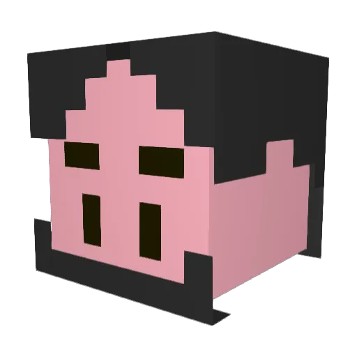 DDos_503 Minecraft avatar head, 3D render
