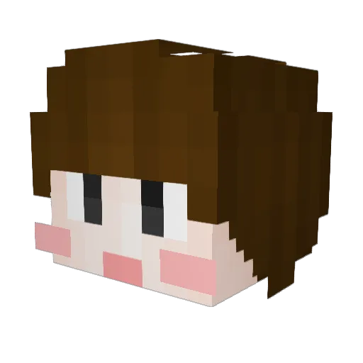 DDottyDaughter Minecraft avatar head, 3D render