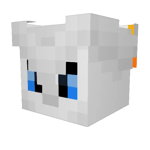 DDrakgo Minecraft avatar head, 3D render