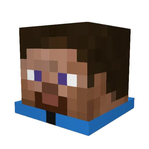DDreher Minecraft avatar head, 3D render