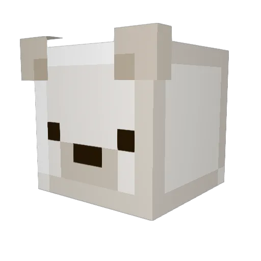DDuYam Minecraft avatar head, 3D render