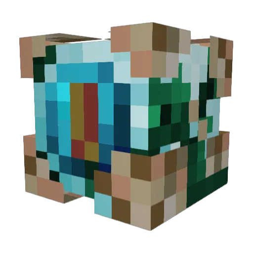 DDuck1D Minecraft avatar head, 3D render