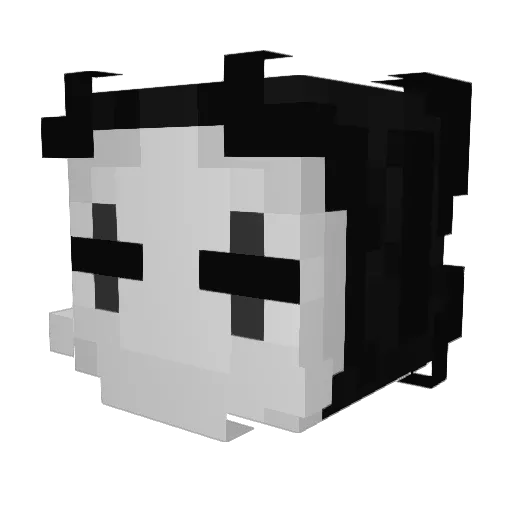 DE4D__AROUS3R Minecraft avatar head, 3D render