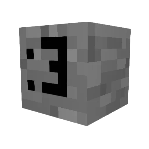 DEABEEF Minecraft avatar head, 3D render