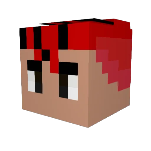 DEADJOSH2099 Minecraft avatar head, 3D render