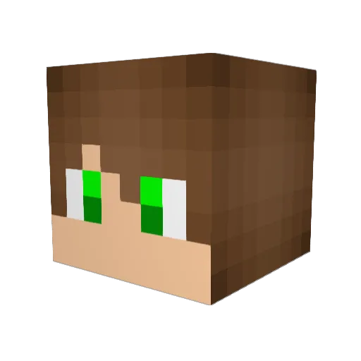 DEADLIGHT86 Minecraft avatar head, 3D render