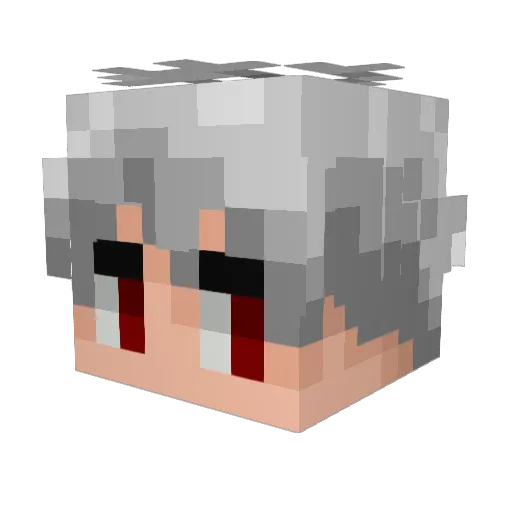 DEADLY_DEV_ Minecraft avatar head, 3D render