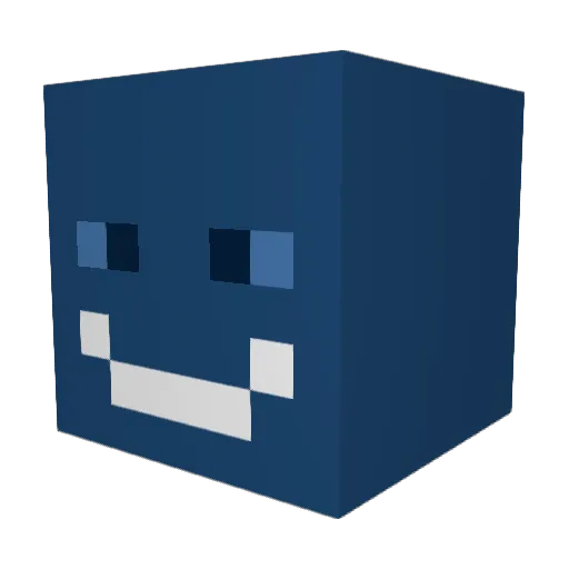DEADMAN67 Minecraft avatar head, 3D render