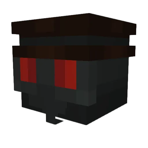 DEADNIRD Minecraft avatar head, 3D render