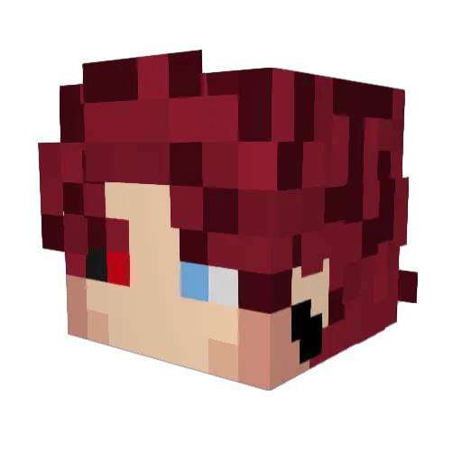 DEADPOOL56639 Minecraft avatar head, 3D render