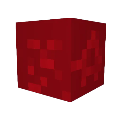 DEADRED7 Minecraft avatar head, 3D render