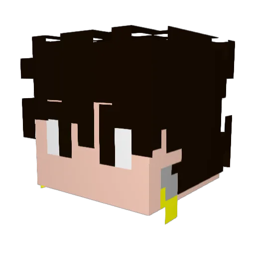 DEADnation Minecraft avatar head, 3D render