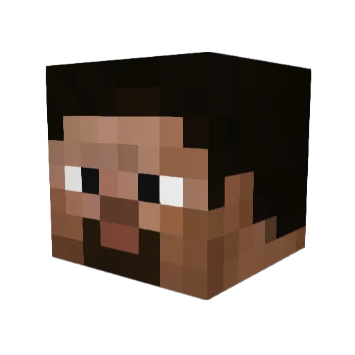 DEAFAZ Minecraft avatar head, 3D render