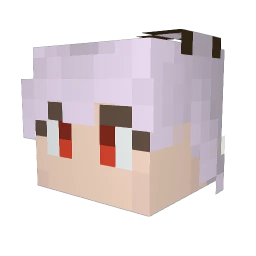 DEARZ Minecraft avatar head, 3D render