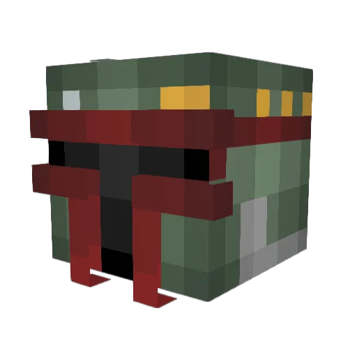 DEATHCRACK124 Minecraft avatar head, 3D render