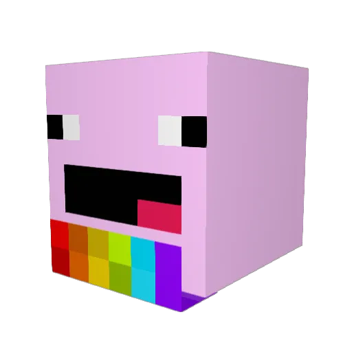 DEATHLESS3 Minecraft avatar head, 3D render
