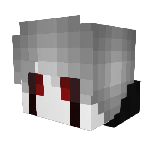 DEATHMIXGAMING Minecraft avatar head, 3D render