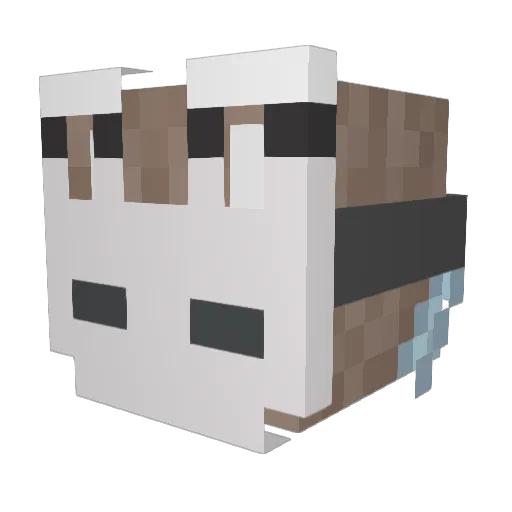 DEATHSHOTMRF Minecraft avatar head, 3D render