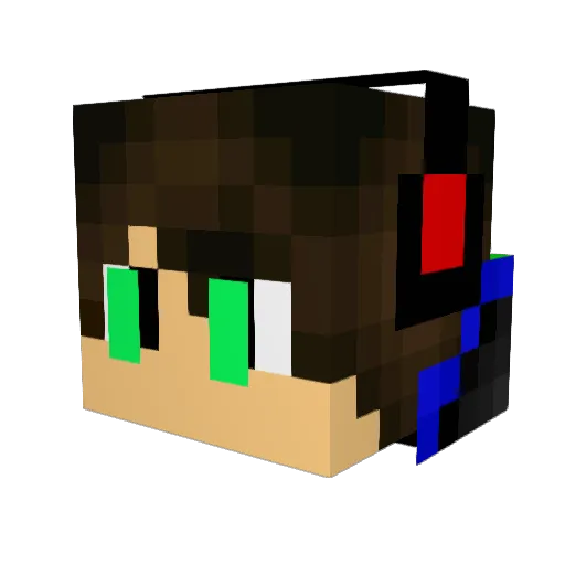 DEATHwish1128 Minecraft avatar head, 3D render