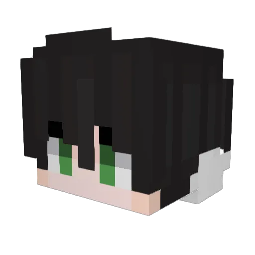 DEAWR Minecraft avatar head, 3D render
