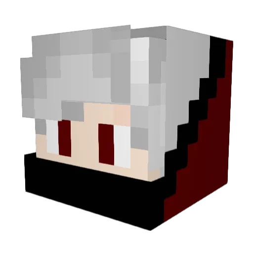 DECK5_ Minecraft avatar head, 3D render