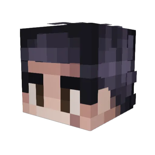 DEEATSEA Minecraft avatar head, 3D render