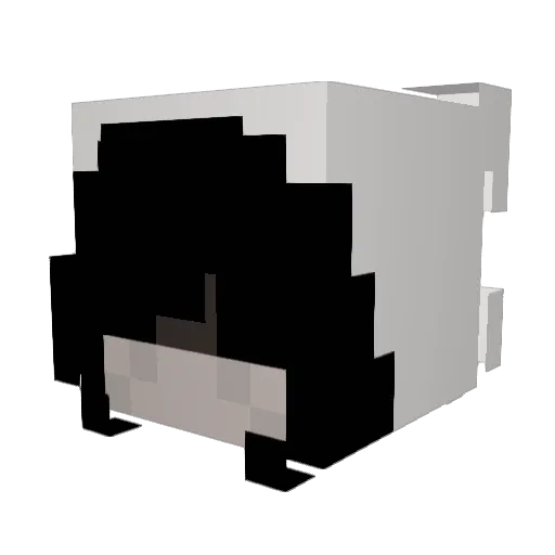 DEEEPTHROATME Minecraft avatar head, 3D render